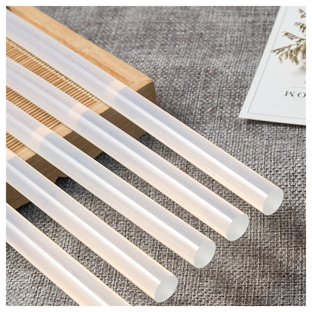 ZTBH Bâtons de Colle thermofusible 20 pcs/lot Tige de bâton de Colle thermoft Chaud, pour bâtonnets adhésifs de Pistolet à Colle, pour boîte à Outils Artistique Artistique Bâton de Colle fondante