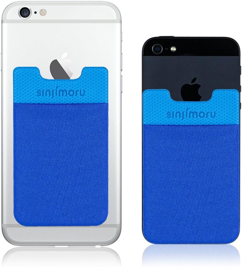 Sinjimoru Sinji Pouch Adhesive Accessory Pocket for All iPhone, iPod Touch, Galaxy S & Android Smart Phones (Cobalt)