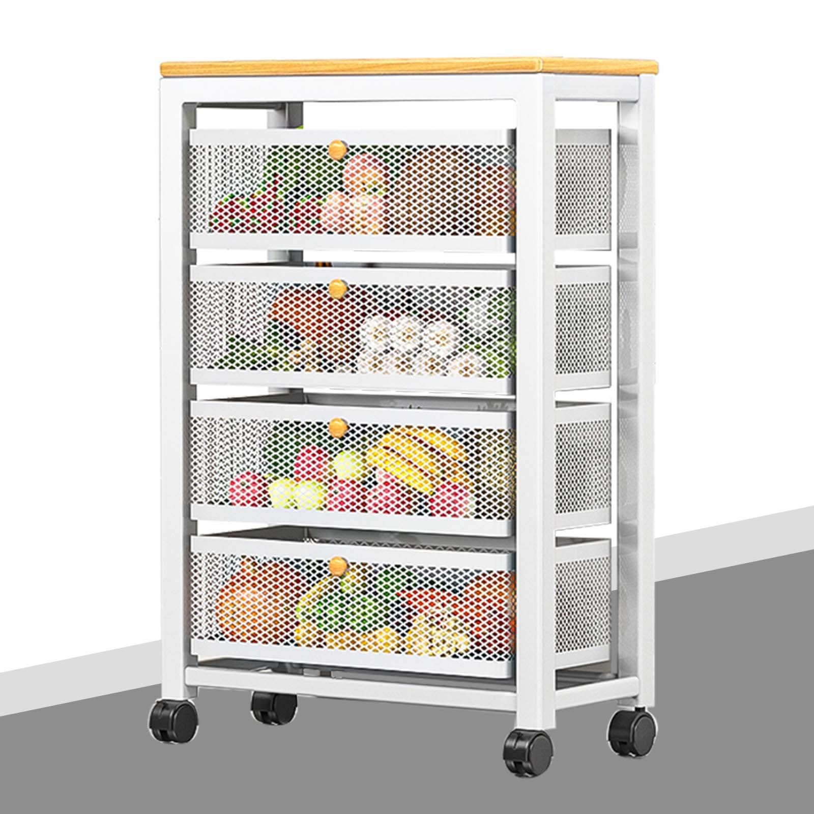 JYBNBBE Rolling Utility Cart - Versatile Storage Shelving Small Sideboard Tall Trolley Larder Cupboard Bar Cabinet for Kitchen Bathroom Laundry Office Storage Solutions