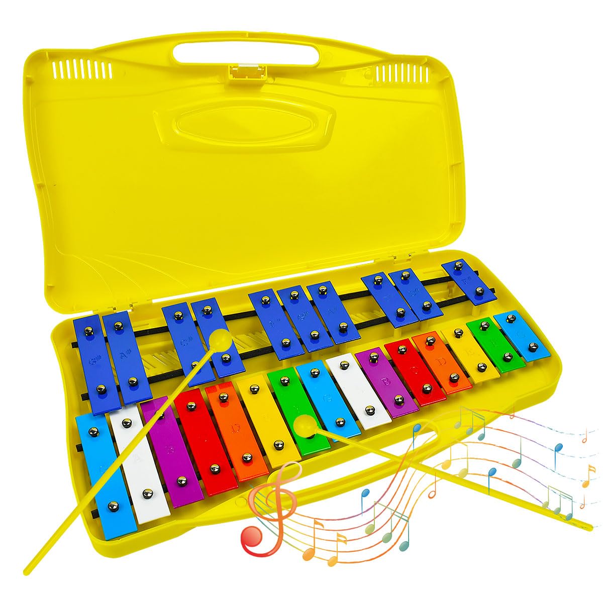 Instrument de percussion jaune