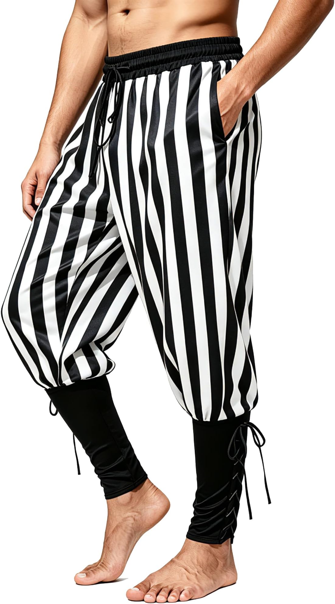 Men's Medieval Renaissance Pirate Pants Viking Ren Faire Costume