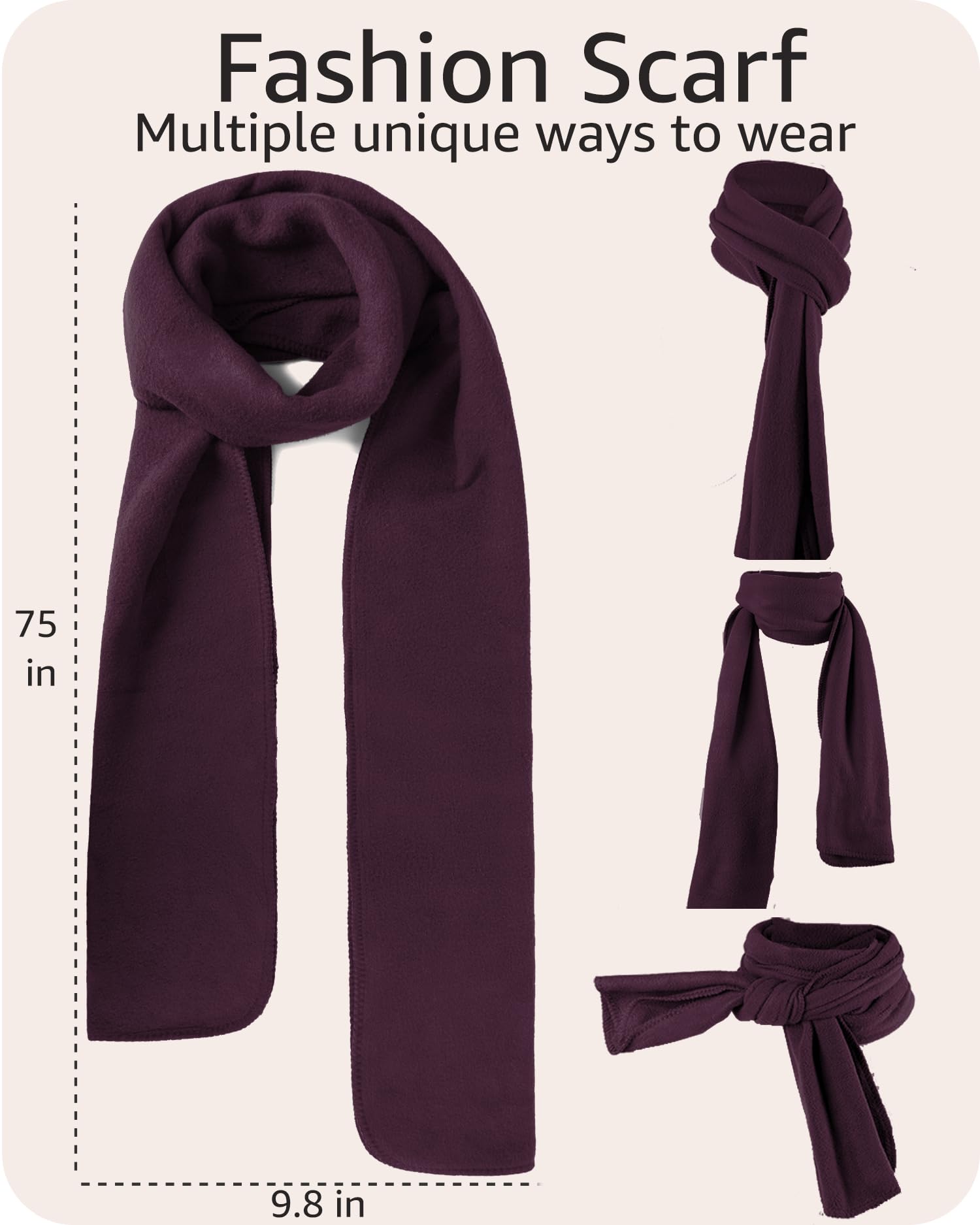 boxed-gifts Women's Warm Fleece Winter - Women's Hat and Glove Set + Hats Gloves Scarves for Women