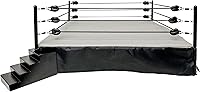 FiguresToyCompany Premium Metal Wrestling Ring - Real Scale 21.5x21.5" for 6-8" Action Figures, Durable Display
