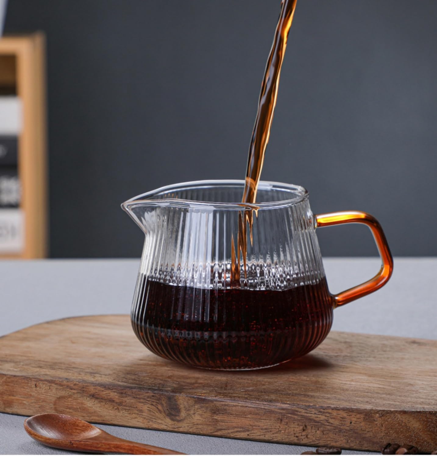 Clear Glass Range Coffee Server, 20oz Carafe for Pour Over Tea & Coffee Maker