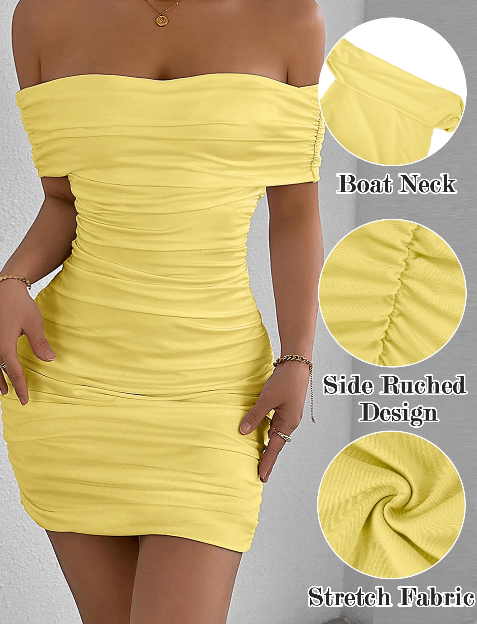 AIEOE Vestito Donna Aderente Sexy Mini Tubo Club Cocktail Party Abito Schiena Nuda off Spalla Donne Eleganti Taglia XS-L