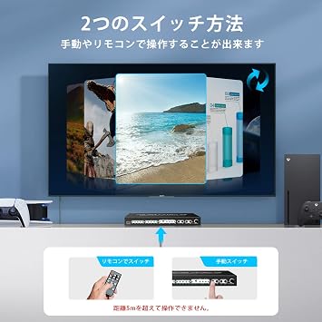 Stable versionavedio links 8K HDMI Matrix 4 input 2 output HDMI 2.1 4K@120Hz Switcher Audio Separator Optical Digital L/R Audio Separation with ARC HDR10 HDCP2.3 Dolby Vision Atmos Remote Control