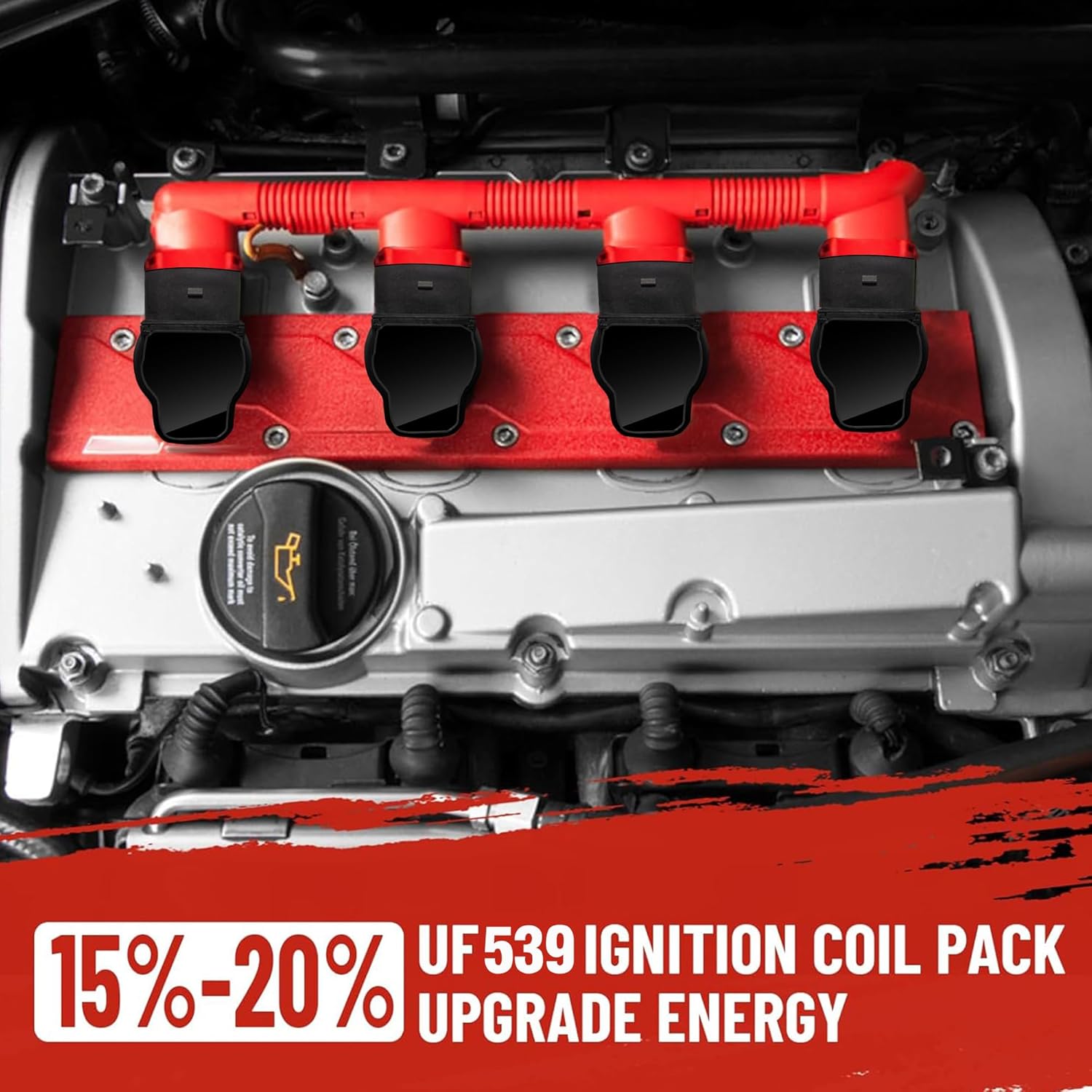FAERSI Set of 4 Ignition Coil Packs and Spark Plugs Fit for VW Jetta Beetle Passat GTI CC Tiguan 2006-2016 for Audi TT A3 A4 A5 A6 Q3 Quattro Allroad 2.0L L4 2006-2017 Replace 06H905115 UF575 UF523