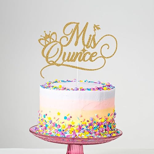 Miniatura 3 de Decoración para pastel de membrillo Mis Membrillo  Decoración de pastel de membrillo Mis años, decoración de pastel de feliz 15 cumpleaños,