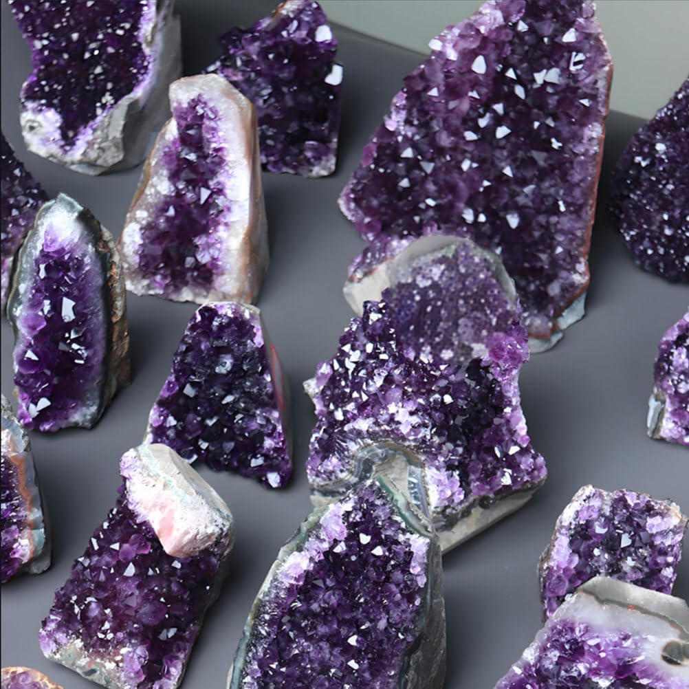 Crystal Amethyst Cave Amethyst Cave Cluster Raw Stone Office Home Decoration,100~200g