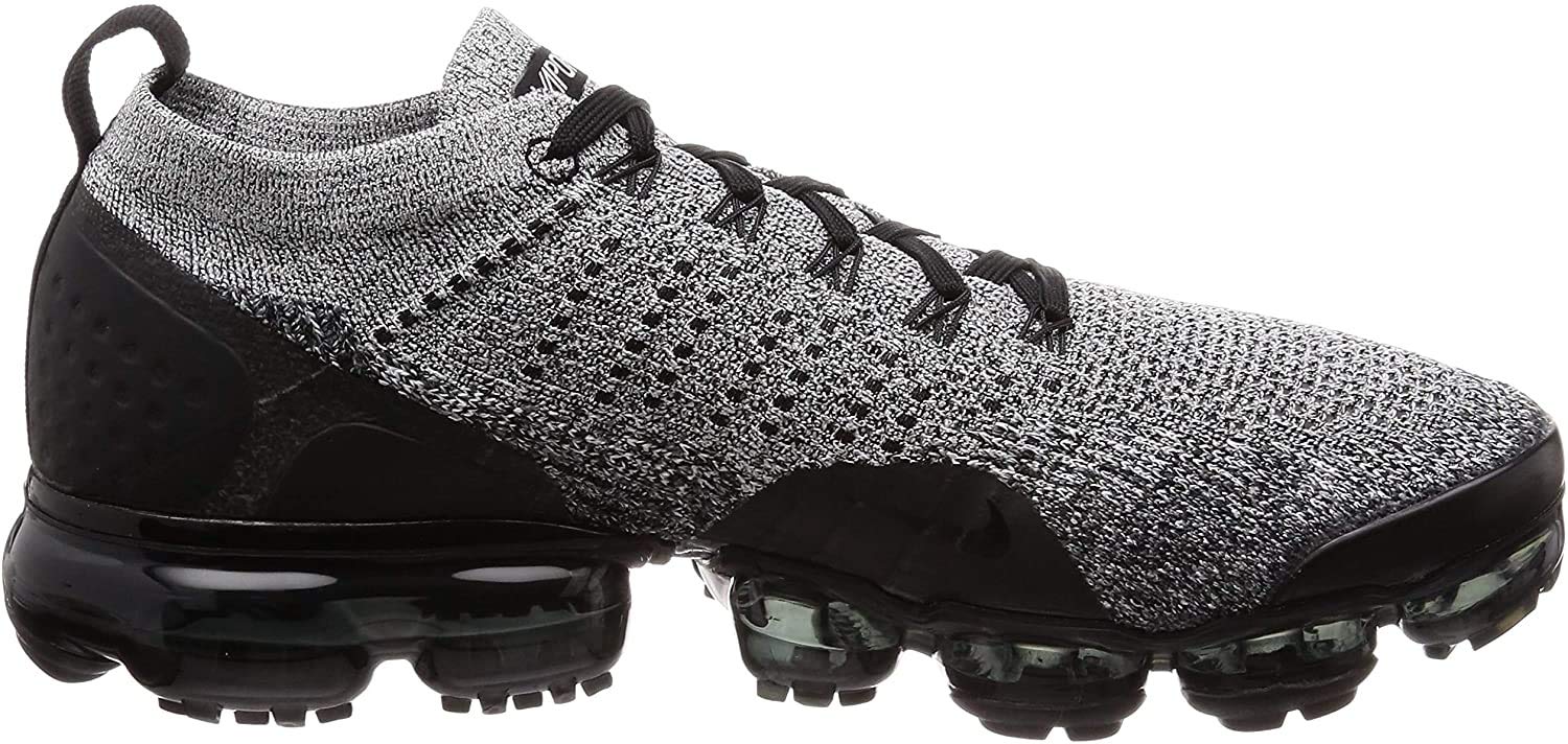 Nike Air Vapormax Flyknit 2 Mens 942842-107 Size 7.5 White/Black-Black
