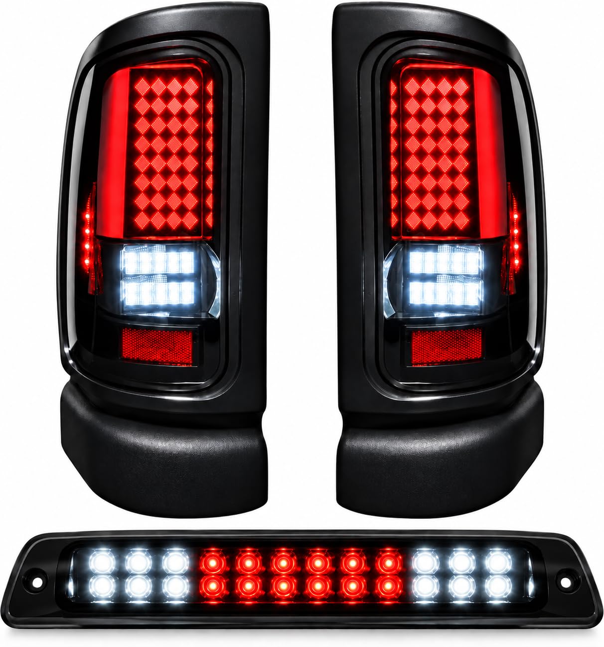 View 1 of ***LIKE NEW/OPEN BOX***
Suiwtaa LED Tail Light Assembly for Dodge RAM 1500/2500/3500 (1994-2002)