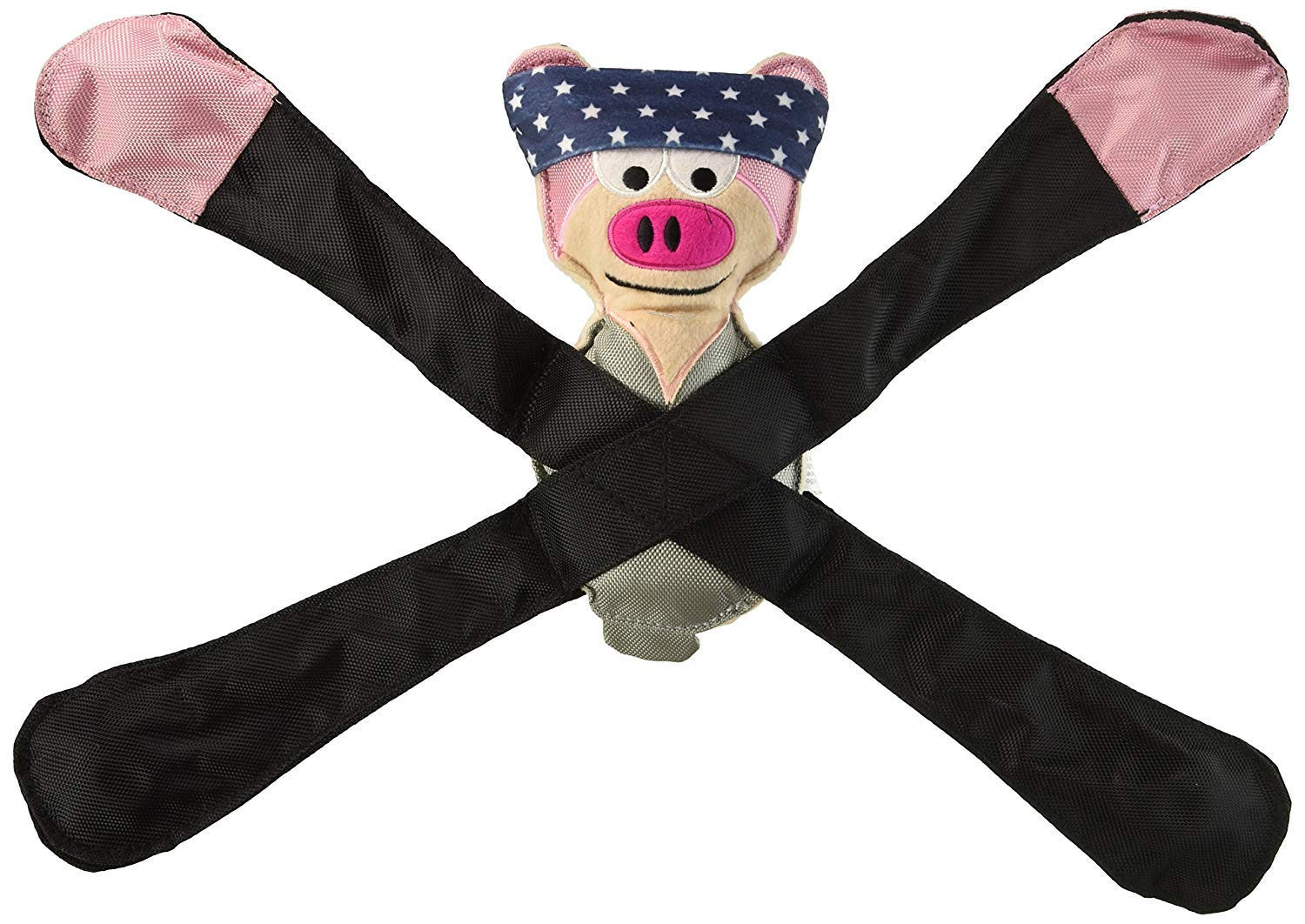 Doggles TYPEPI02 Pentapulls Pink Pig Dog Toy 11