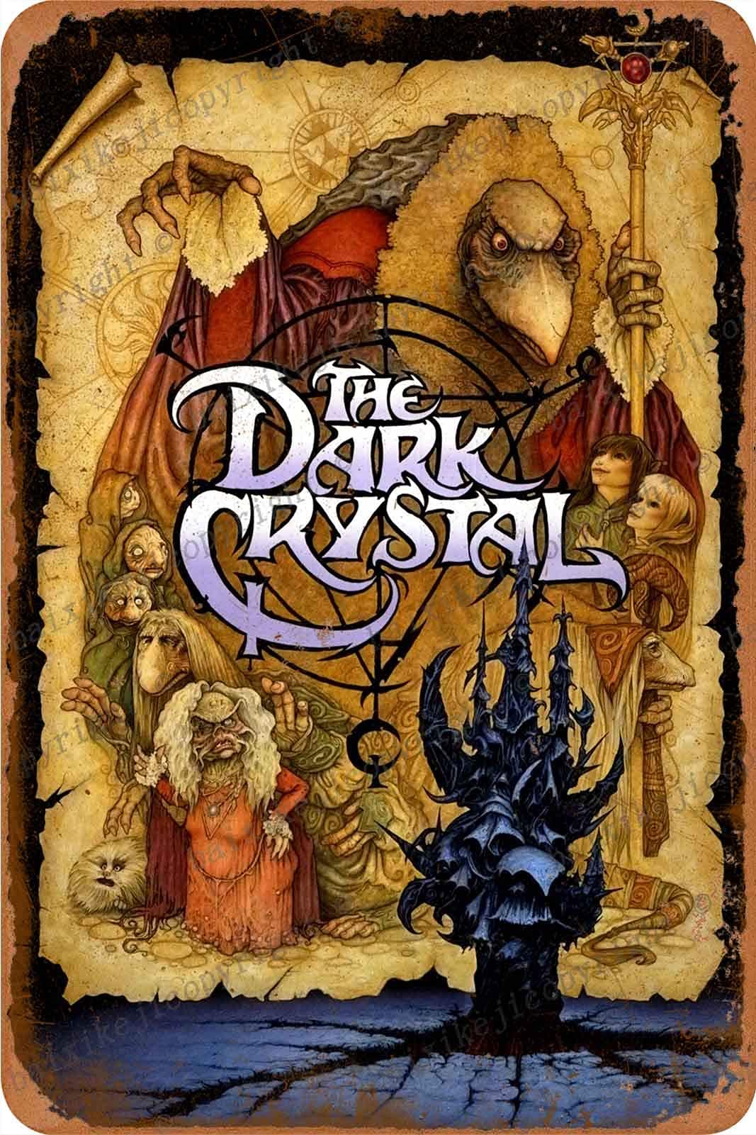 Bioprocess Dark The Crystal Poster Metal Sign Poster Art Plaque Wall Decor For Bar Cafe Garden Bedroom Office Wall Decor Poster Metal Sign 8X12 Inches