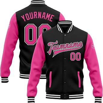 Custom Men/Women/Youth Jackets Personalized Varsity Sweatshirt Bomber Jerseys Baseball Letterman Team Uniform