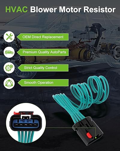 Miniatura 1033 de SCITOO Resistencia de motor de ventilador HVAC para 2008-2013 para Chrysler 300/2008-2016 para Town & Country/2008-2010 para Dodge Charger/2008-2018