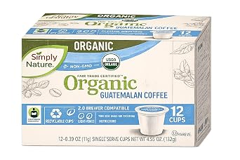 Organic Guatemalan Coffee Single Serve 12 Cups | Organic Guatemalan Light Roast Coffee Pods