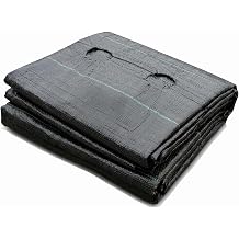 Pre-Punched Weed Barrier Landscape Fabric with Planting Holes, Heavy Duty Woven Garden Weed Mat for Vegetable Garden, Strawberry Rows and Flower Beds 2ft *33ft
