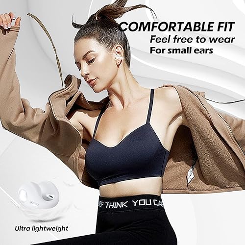 Miniatura 3 de Loluka Auriculares de oído abierto Bluetooth inalámbrico con clip para el oído, auriculares de conducción ósea, auriculares de conducción ósea,