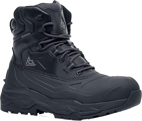 Miniatura 7 de Shoes for Crews ACE Fargo II - Botas de trabajo unisex con punta compuesta (CT), antideslizantes, impermeables