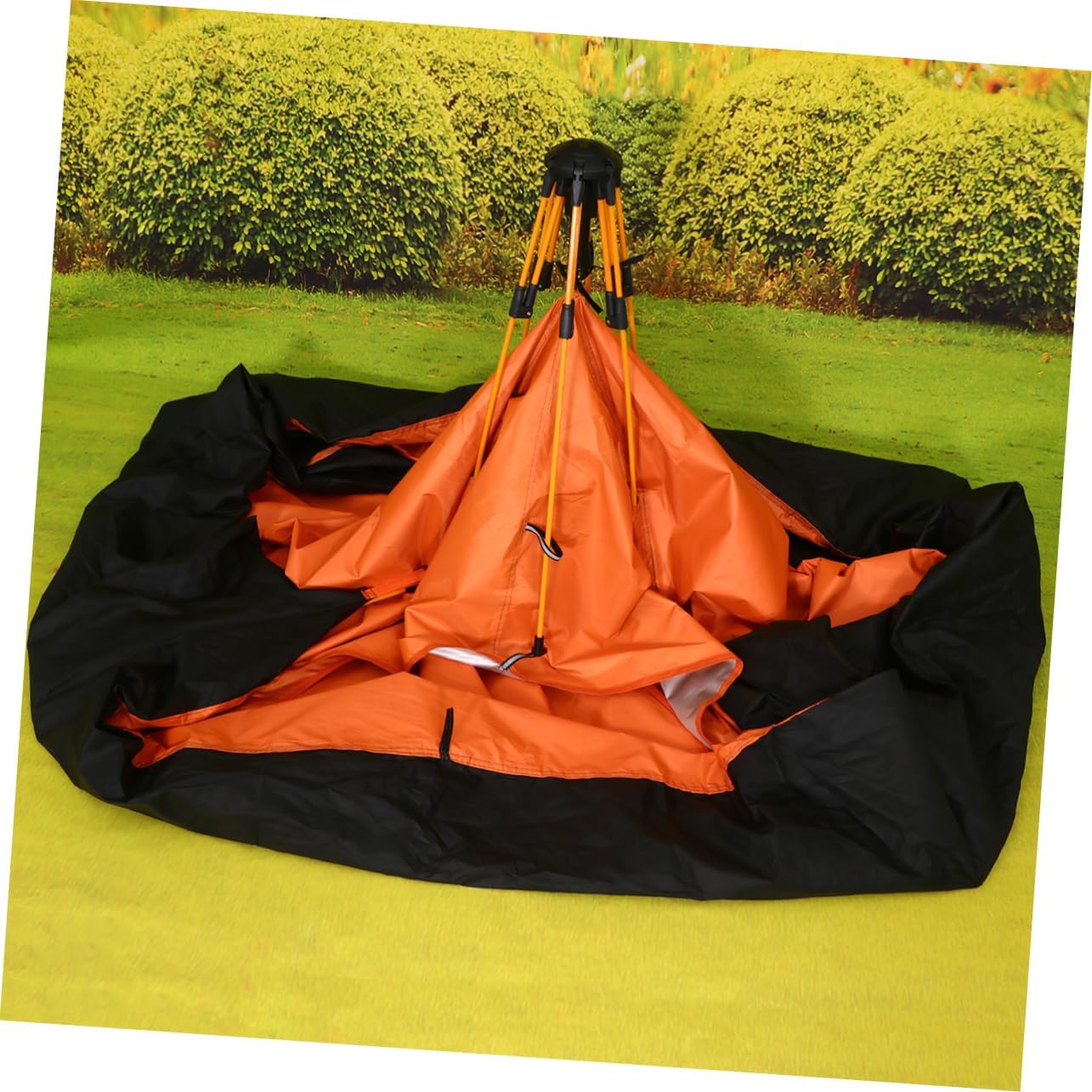 1pc Fully Automatic Outdoor Tent Oxford Cloth Quick-Opening Travel Camping Tent for Easy Setup Foldable Design for Hiking and Outdoor Activities Orange