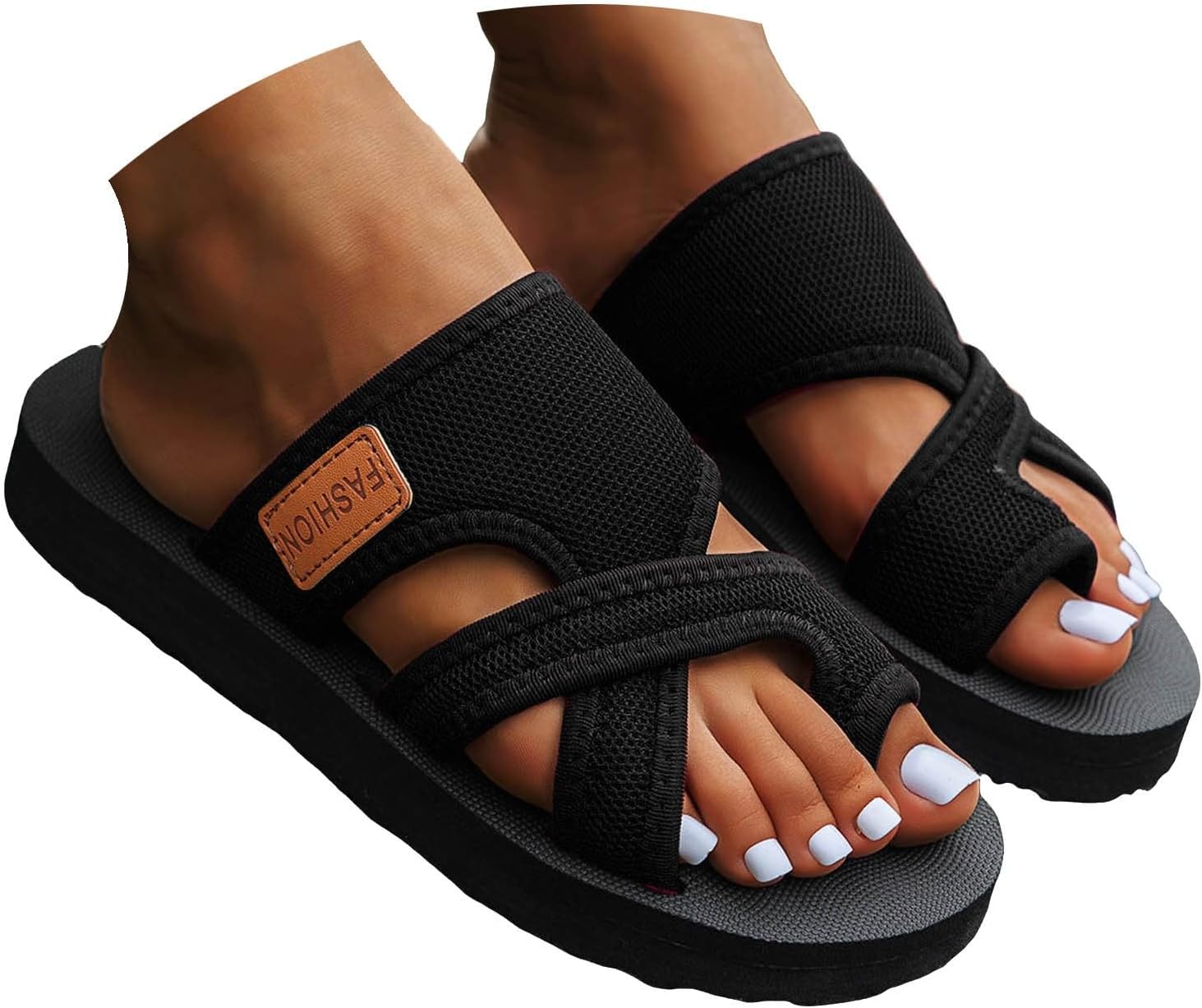 Avylays Orthopedic Sandals for Women, Women’s Hollow Mesh Slide Sandals with Arch Support Comfortable Beach Sandals