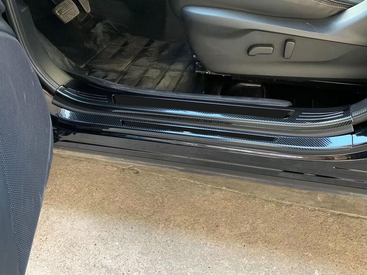 Entry Guards Cover Compatible with Subaru Forester 2024 2023 2022-2019 Door Sills Welcome Pedal Protect Trim Car Accessories Stainless Steel 8PC(Carbon Fiber Style)