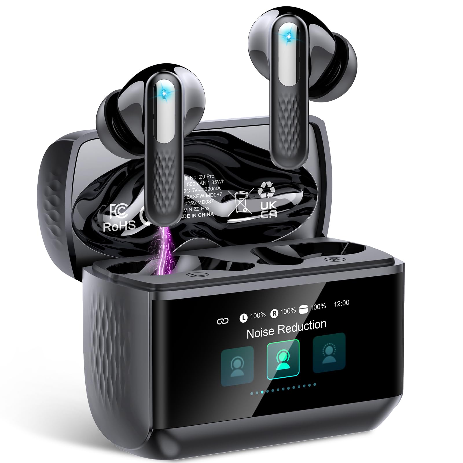 wireless earbuds with bluetooth 5.4 and noise cancellation
