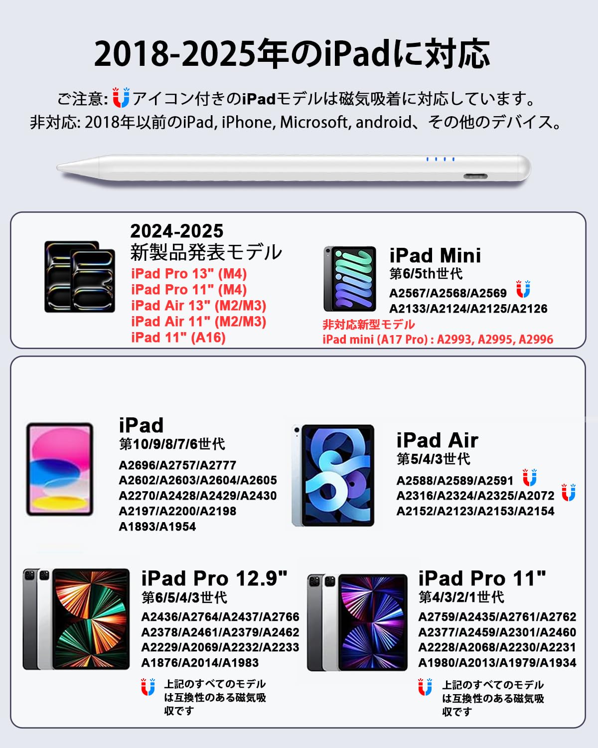 Amazon | 【2025 iPad (A16)互換ペンの神】i-Pad ペンシル（2018-2025