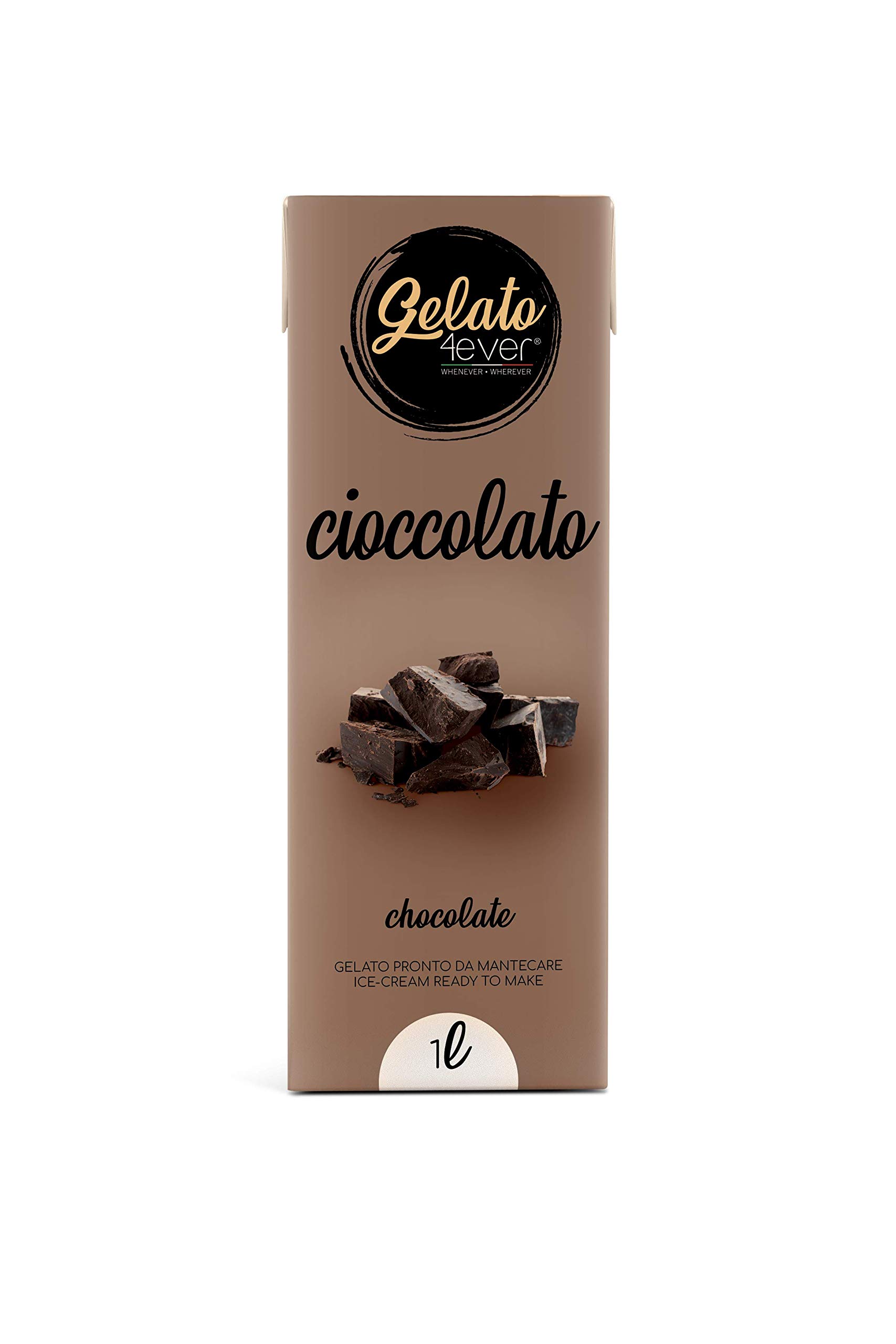 Gelato 4ever - Helado lista para ser mantecado - Chocolate - Gelato italiano