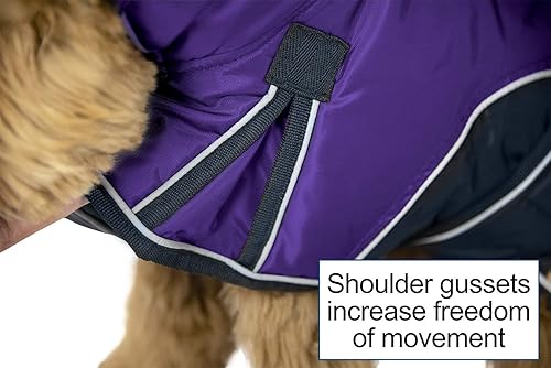Miniatura 5 de Derby Originals Urban Pet 420D - Parka de invierno reflectante resistente al agua para perro con cubierta para el cuello y arnés de apertura
