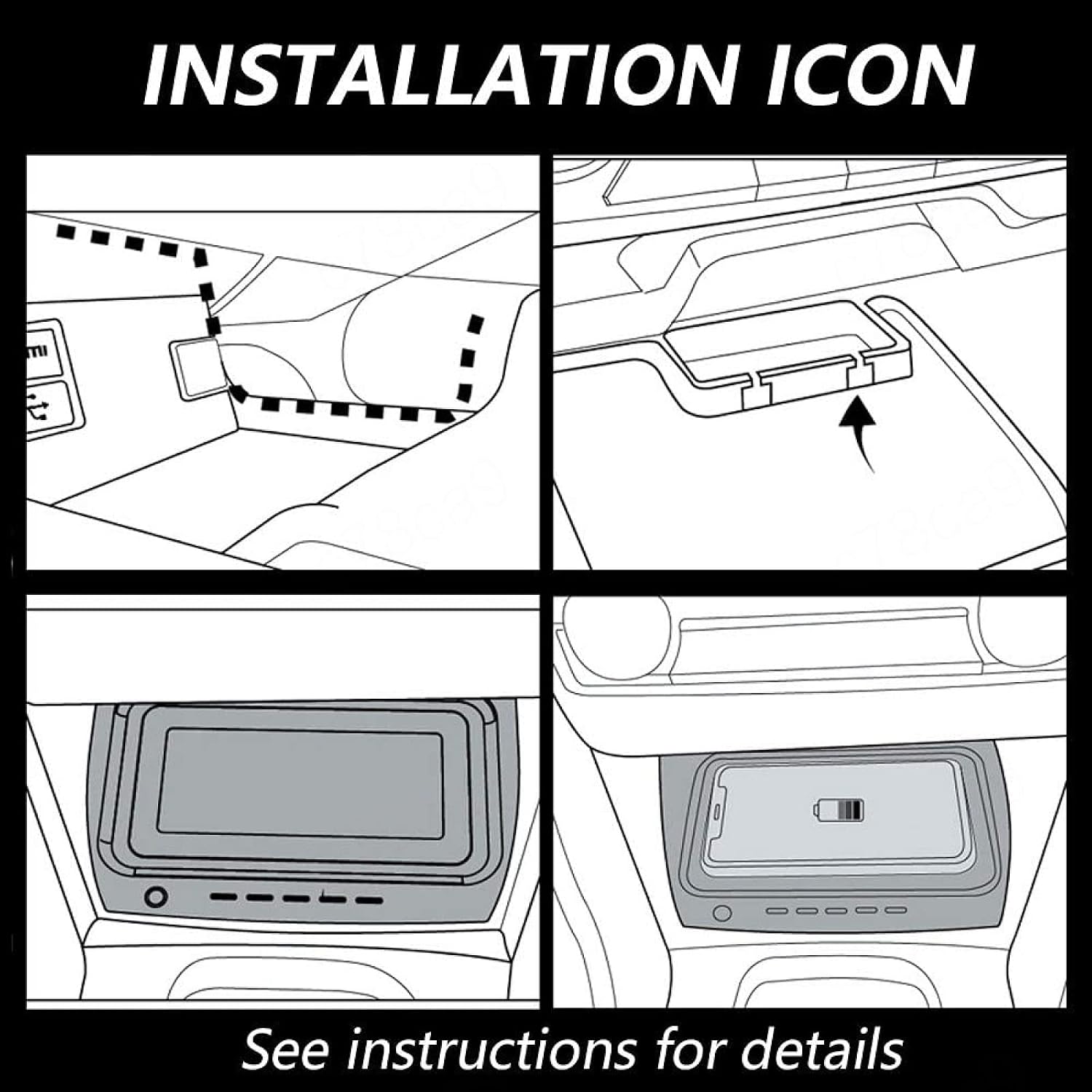 car wireless charger for ni ssan altima 2019 2021 center console panel accessories with qc3 0 usb and 18w pd port 10w fast wireless induction mobile p