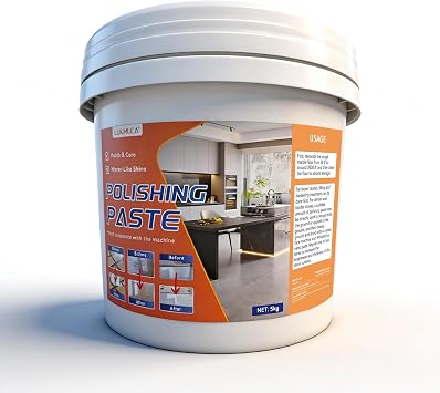 Marble Polishing Paste,Professional Nature Stone Polishing & Sealer Kit,5kg | Sealer & Protectant for Marble,Granite,Quartz - Restorer High-gloss Shine with Polishing Machine, Protects Surfaces Long-term