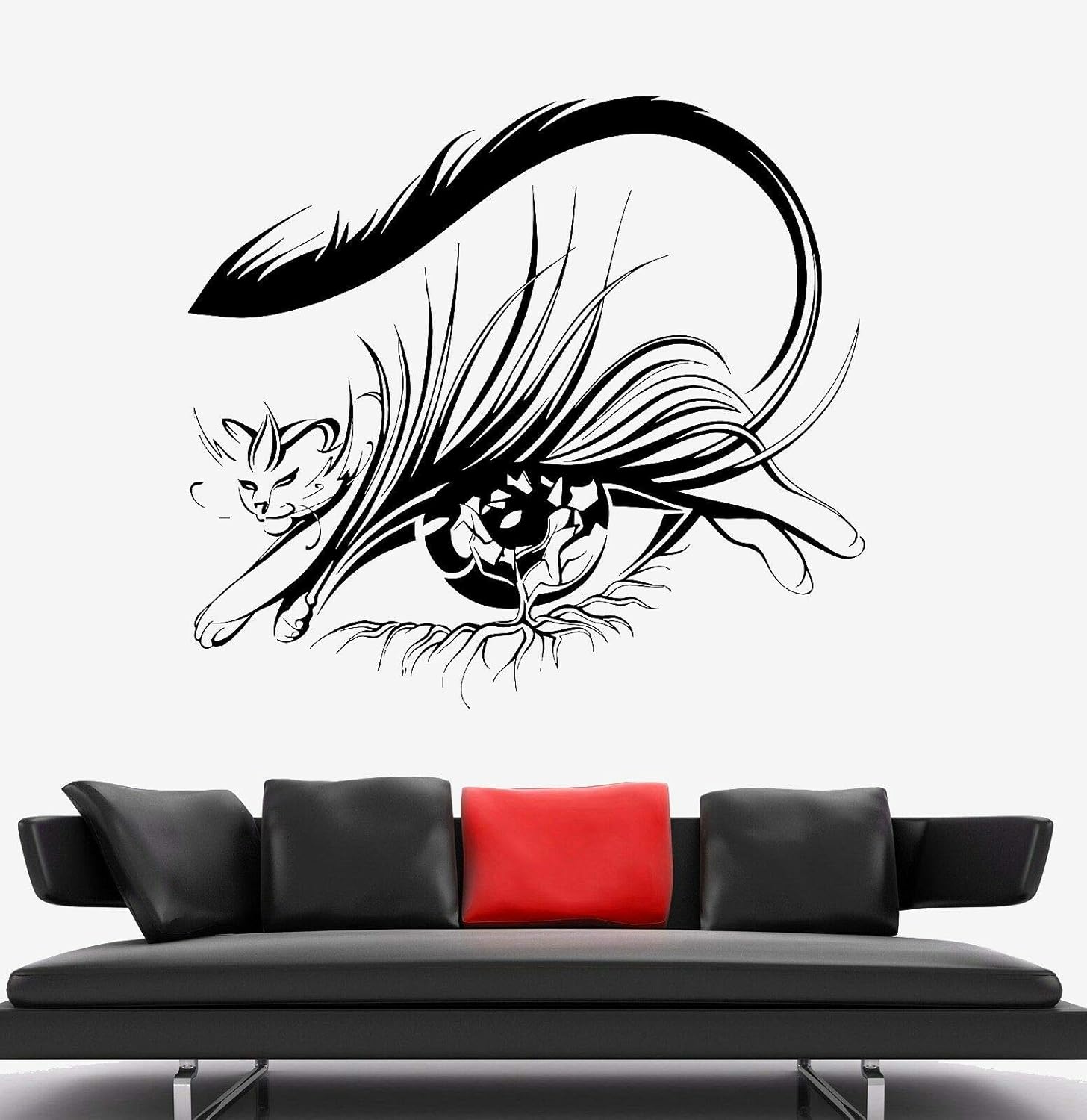 NSRJDSYT Beauty Salon Wall Sticker Vinyl Cat Eyes Care Salon Interior