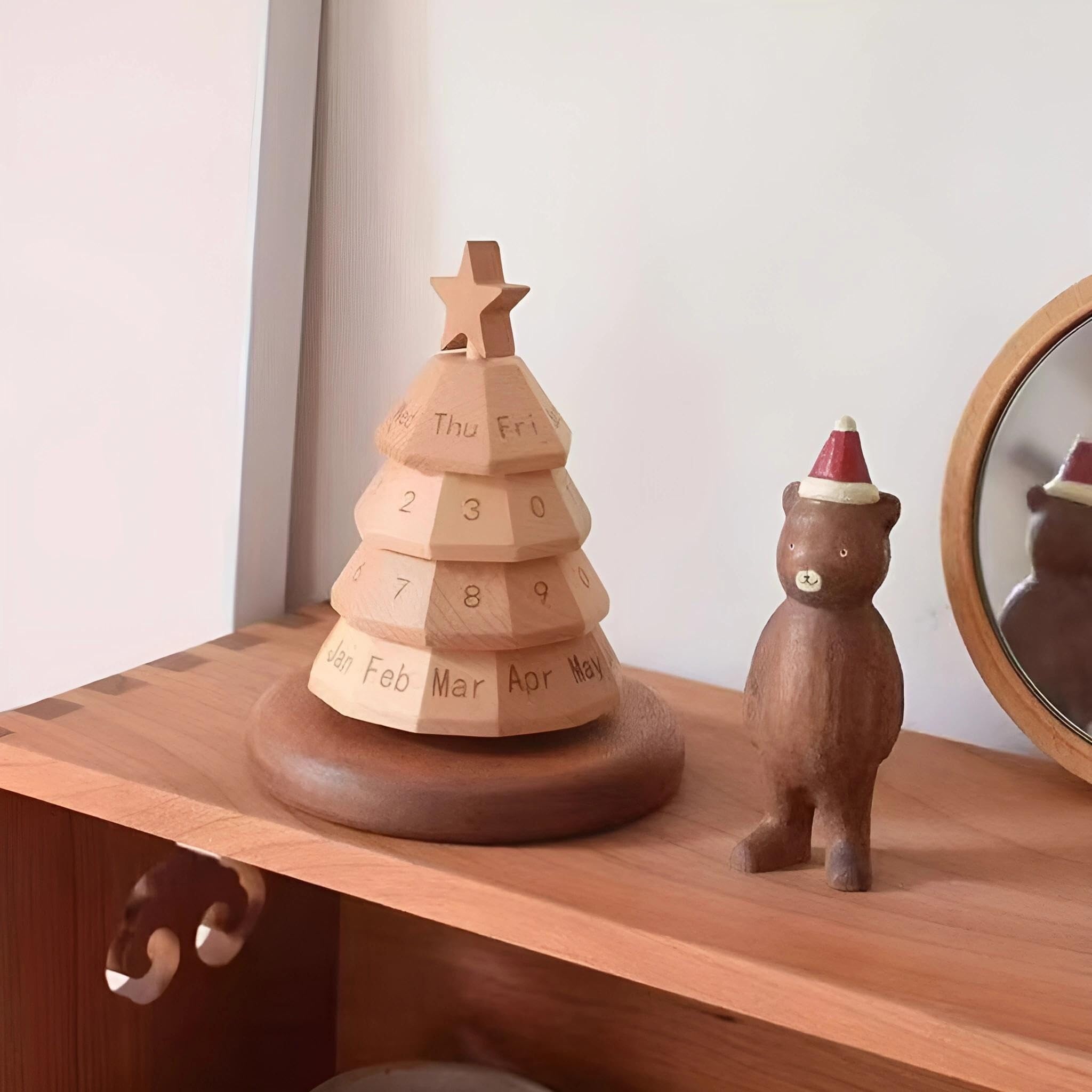 Inspirierender Tischkalender Weihnachtsbaum-Kalender: Stilvolles, kreatives Deko-Element for den Schreibtisch im Homeoffice Geschenke für Kollegen