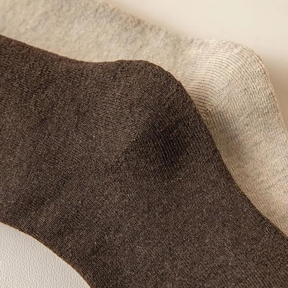 1/2 par de Calcetines Largos Gruesos for Mujer, Modernos, versátiles, adecuados for otoño e Invierno, cálidos, Suaves, cómodos e Informales.(1 Pair Khaki)