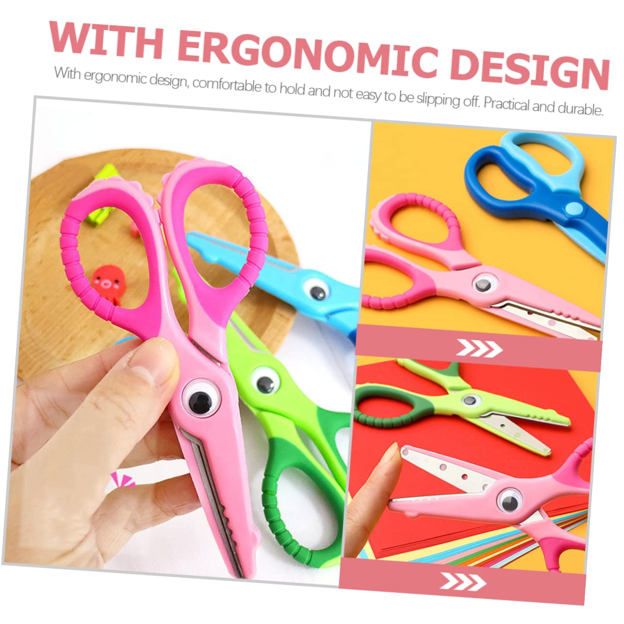 STOBOK 6pezzi Per Ragazza Punta Arrotondata Per Lavori Scrapbooking Strumenti Leggeri e Facili Da Usare Per Scuola e Casa