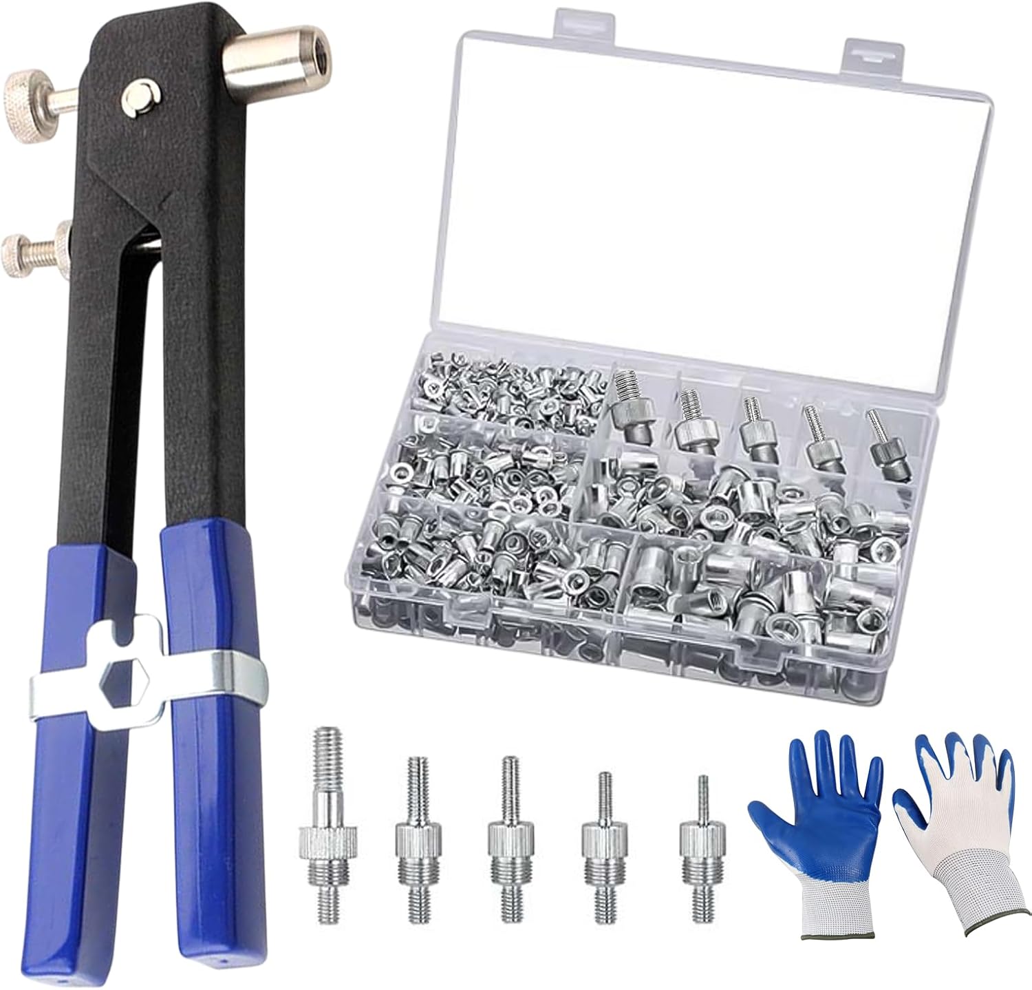 Kit de Herramientas para Tuercas de Remache, 430 Piezas