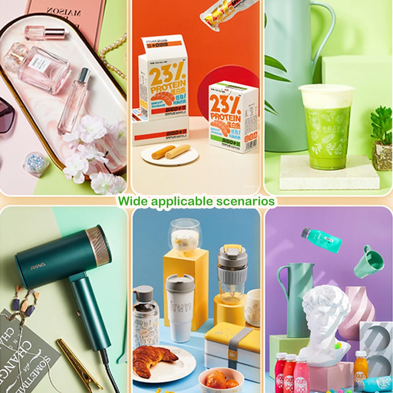 15PCS Content Creator Backdrop Photography Studio Photo Backdrops Board Kit: Portable Small Product Background Table Top Kit - Flat Lay Props for Jewelry Cosmetic Makeup 16 * 16IN Multi-Function