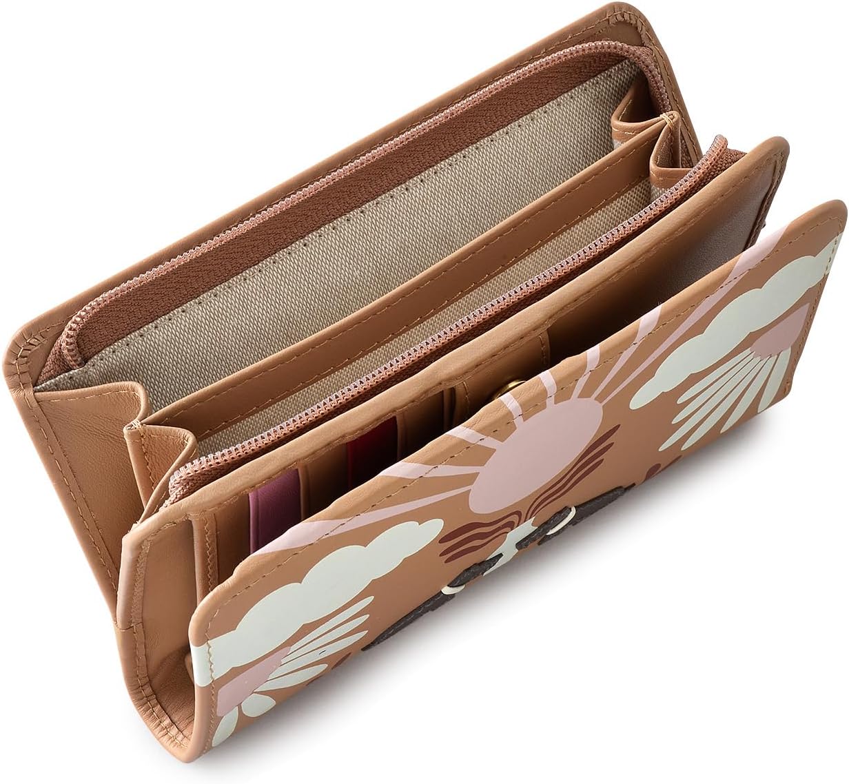 RADLEY London Rising Sun Women's Leather Medium Bifold Wallet, Chai