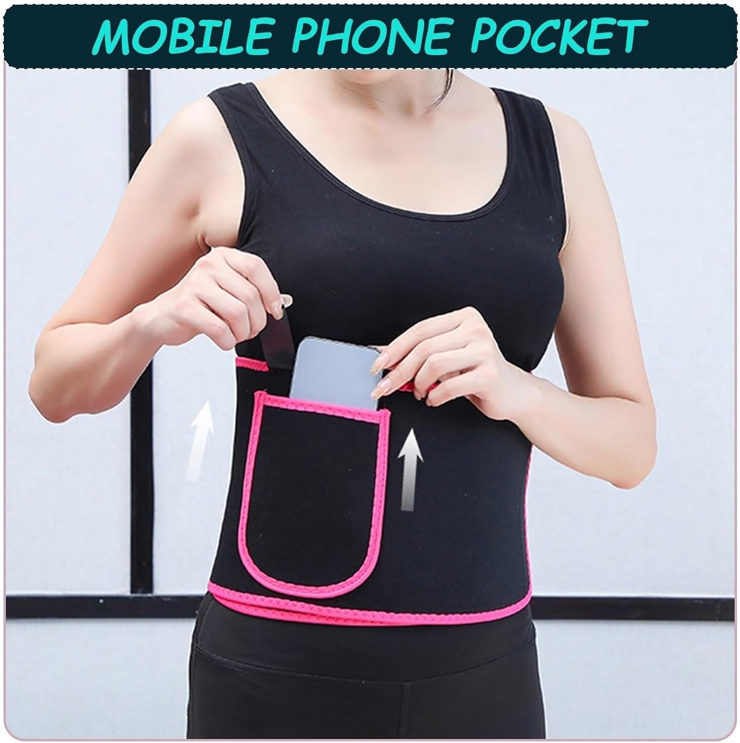 QUQUQ Tummy Wraps Belly Sauna Sweat Belt Waist Trainer Adjustable Trimmer, For Weight Loss Body Shaper Waist