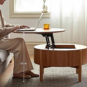 Amazon.co.jp: MyNvy リフトアップテーブル ローテーブル 昇降式 ロー