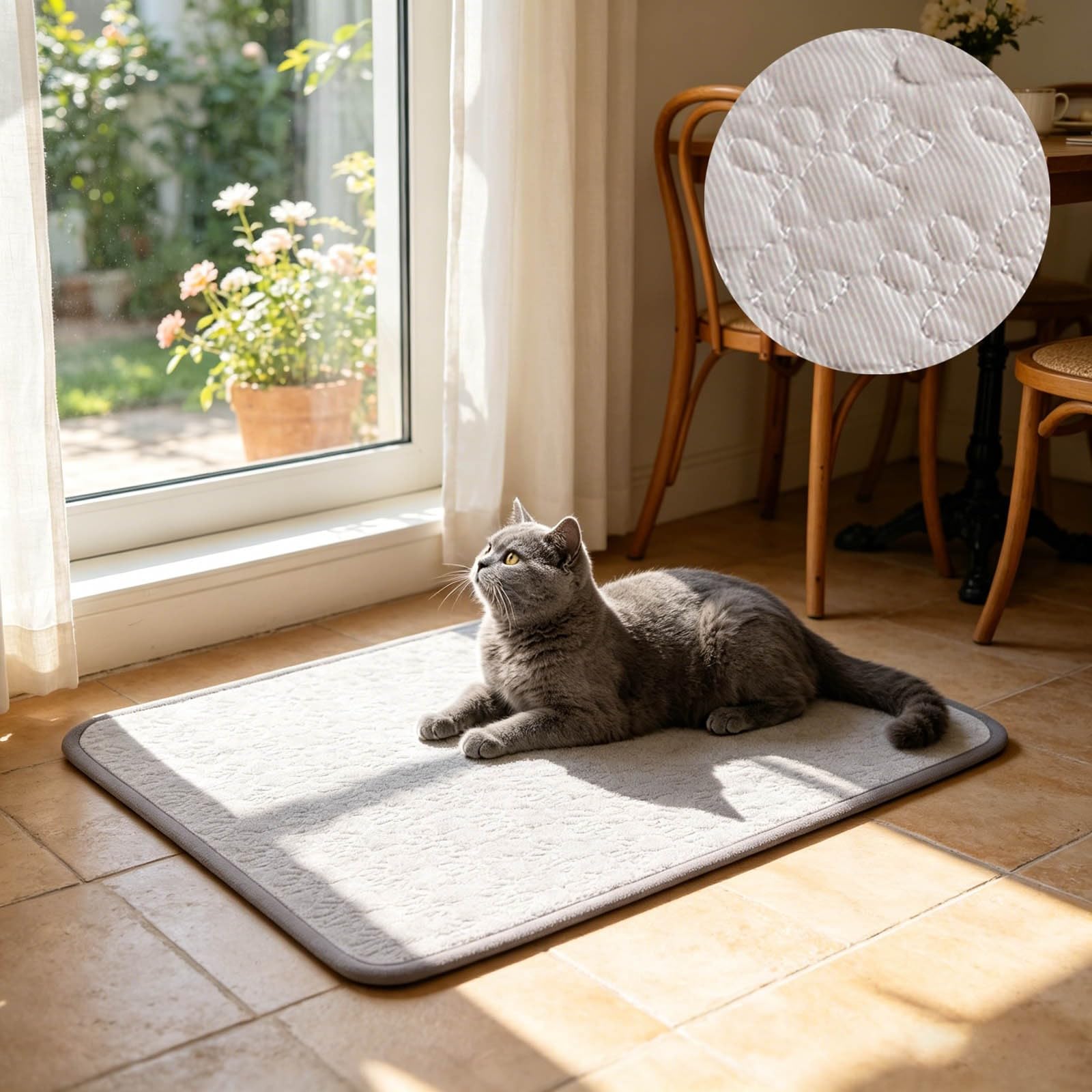 Générique Couverture Autorefroidissante Pliable pour Chiots, Tapis de Refroidissement à Base d'eau, pour Jardin, Balcon, Plage, Voyage et Été