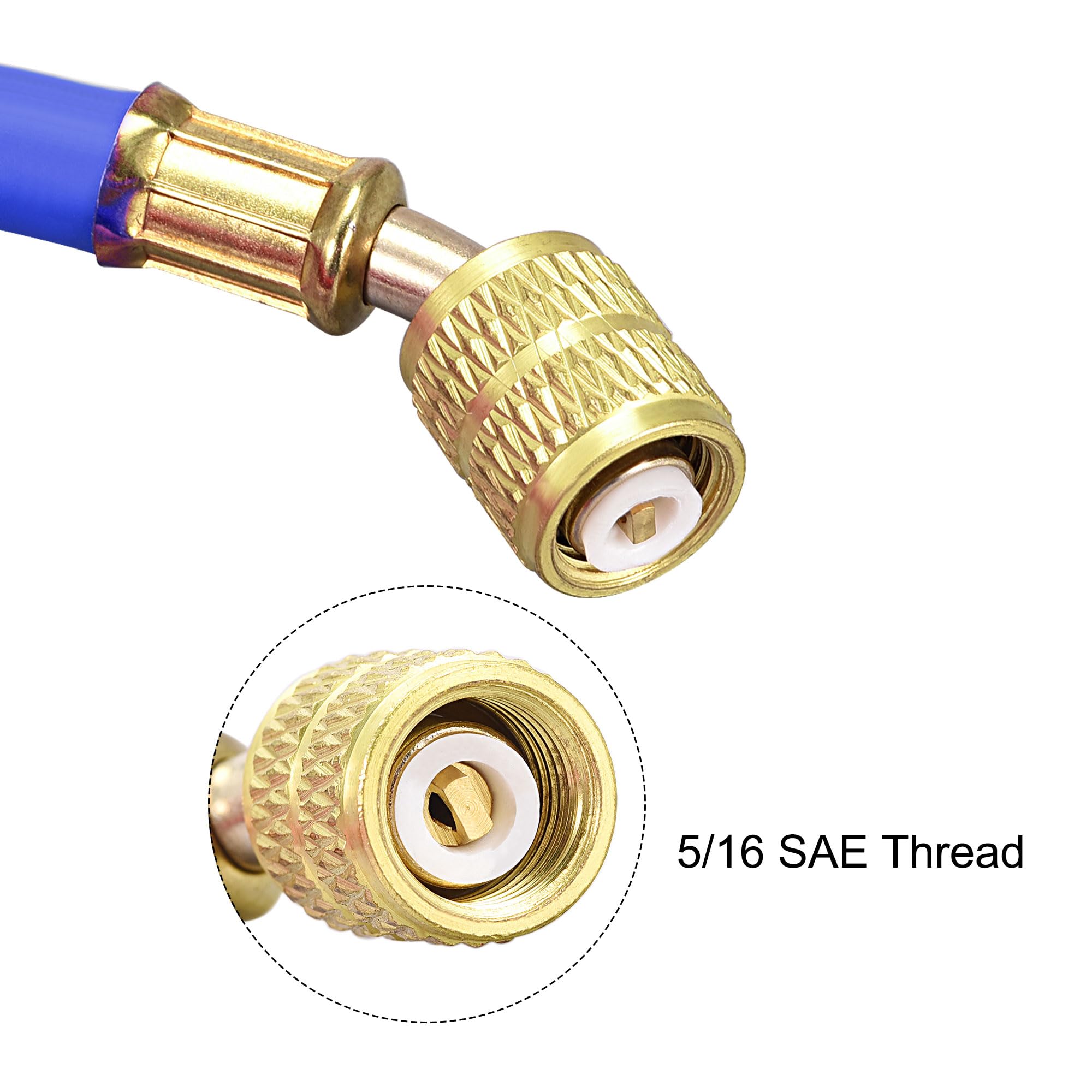 Tuyau De Remplissage Réfrigérant 1/4 à 5/16 – Longueur 1.5m – Pression 800 PSI – Pour Climatisation Tuyau De Charge Réfrigérant Tuyau De Remplissage Réfrigérant 1/4 à 5/16 – Longueur 1.5m – Pression 800 PSI – Pour Climatisation Tuyau De Charge Réfrigérant