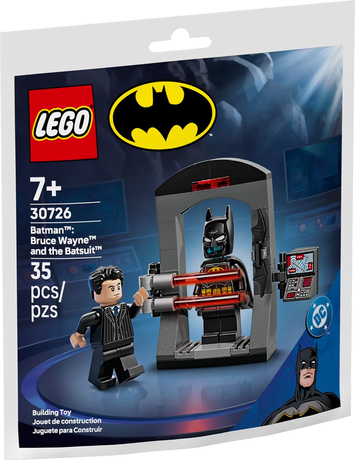 LEGO DC Batman Bruce Wayne and the Batsuit Mini-Build Party Favors - Basket Stuffer for Easter - Loot & Goodie Bag Fillers for Boys & Girls Birthday, Ages 7+ - 30726