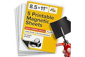 Printable Magnetic Sheets - Each 8.5" x 11" - Capture Ideas with Magnetic Vinyl