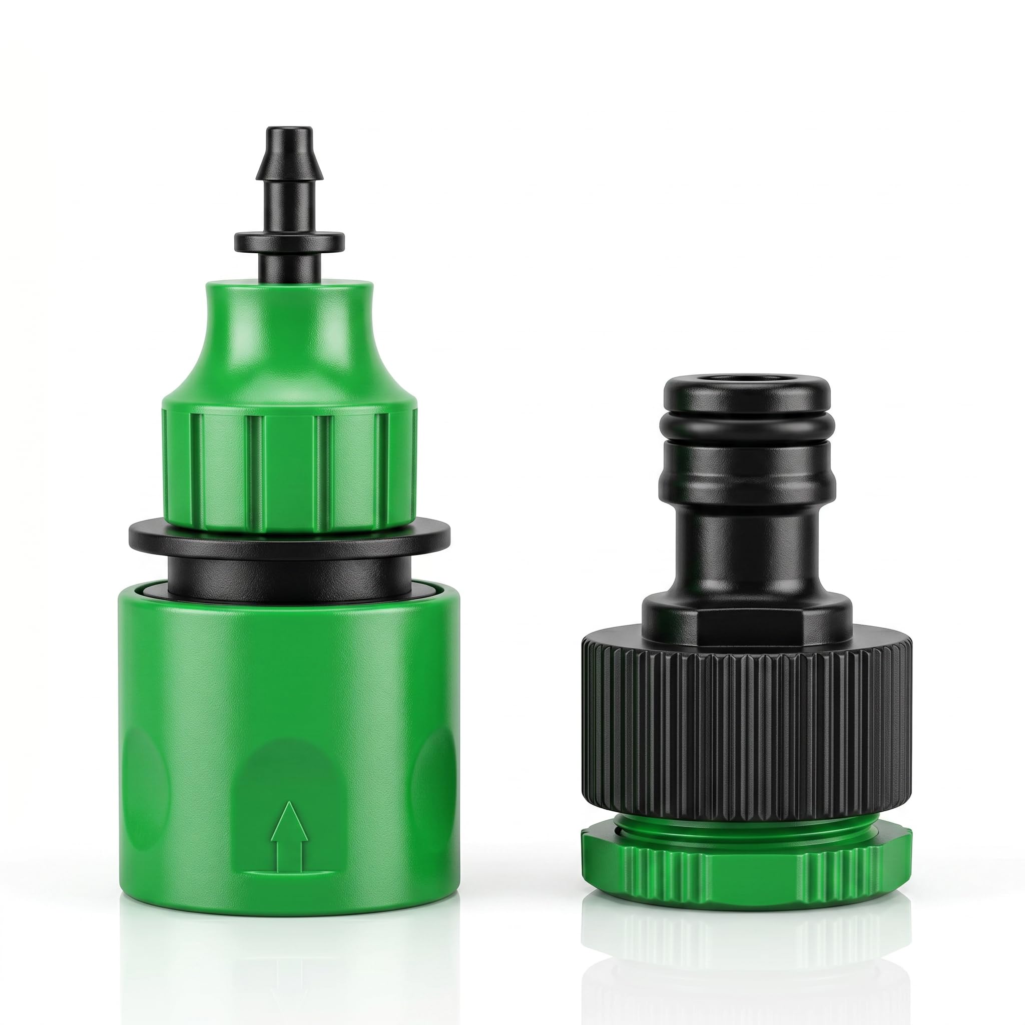 4 Pcs Quick Connector Set for Garden Water Hose,Micro Irrigation Fittings,Hose Connectors,Adapter Set for 4/7mm & 8/11mm Micro Irrigation Pipes,One-Way Valve Tap Connector for Efficient Watering