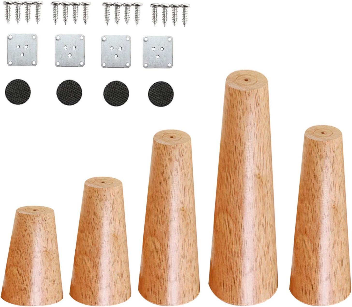 KKXX Table Legs Replacement Furniture Legs, Set of 4