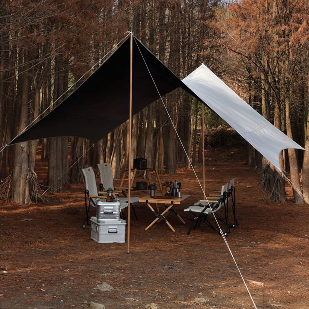 HSF Camping-Zelt Tarp Hängematten-Regen-Fliegen-Zelt-Plane, Camping-Plane, tragbarer Sonnenschutz und regenfeste Überdachung Camping-Zelt Tarp (Size :