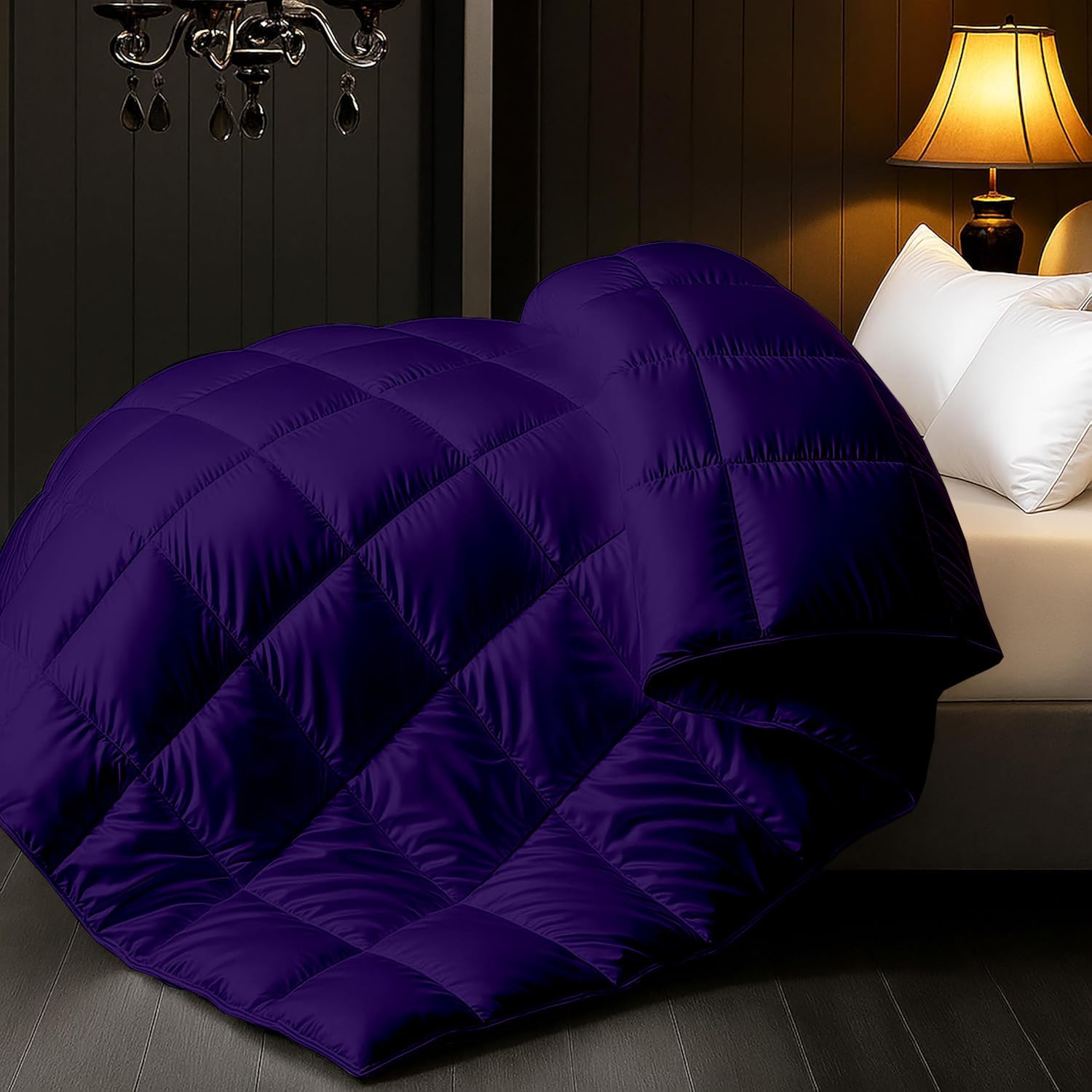 Premium Ultra-Soft Satin Comforter 1 piece 400 GSM Designed for Luxurious Comfort, Smooth Finish, Lightweight Warmth, Elegant Style, Perfect for Modern bedrooms