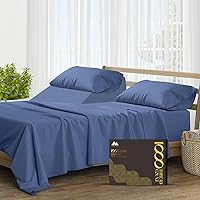 Vista 12 de Mayfair Linen Sábanas de 100% algodón egipcio tamaño individual, juego de sábanas de 1000 hilos de algodón egipcio, 3 piezas (blanco) con bolsillo